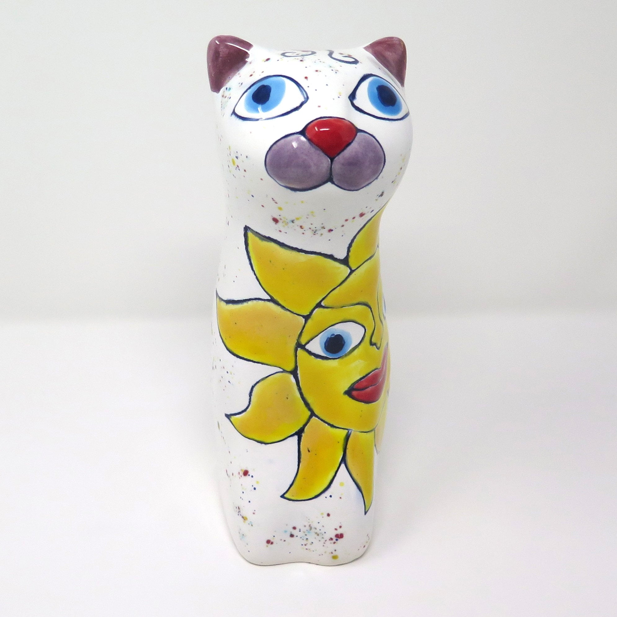 Künstlerurne in Katzenform "Happy"