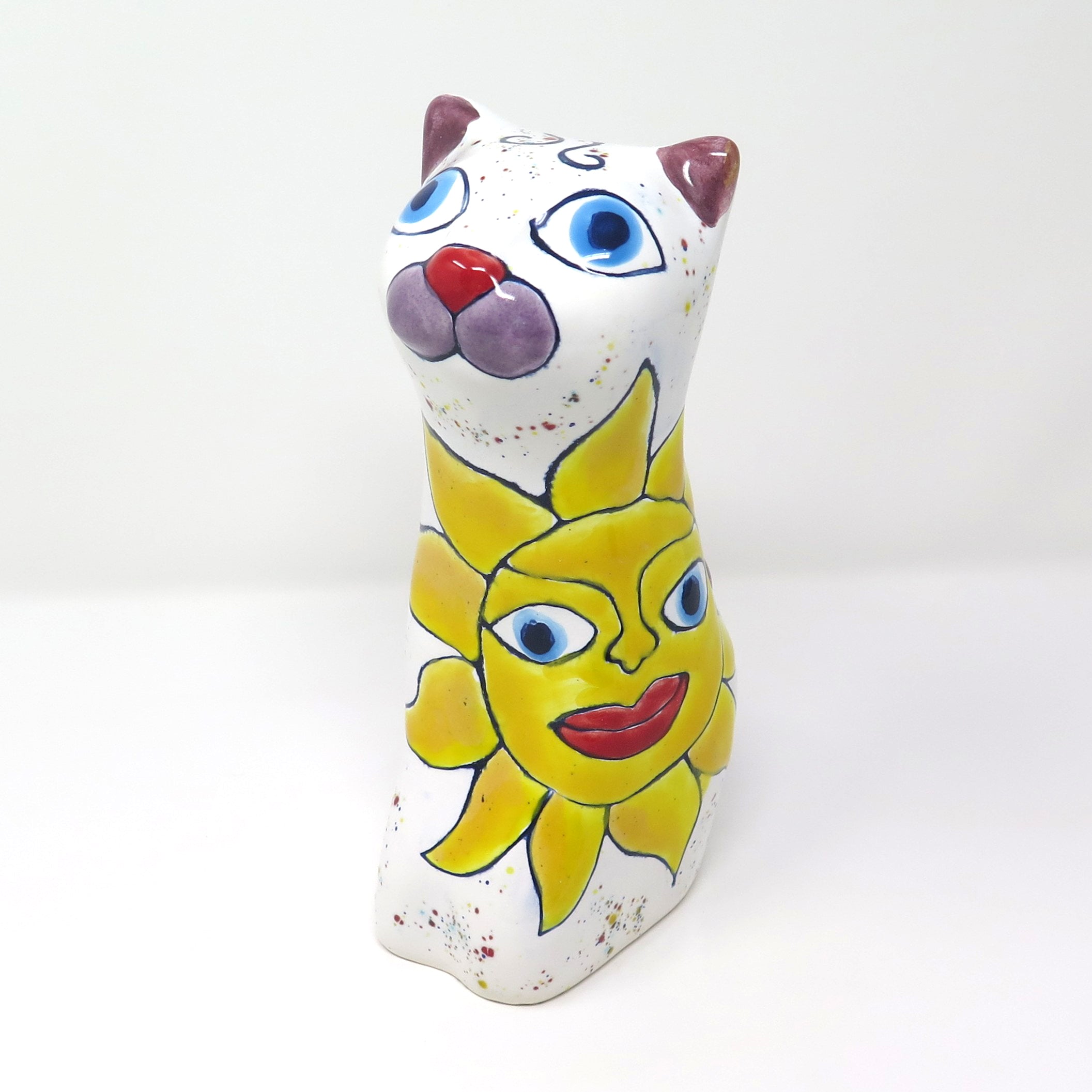 Künstlerurne in Katzenform "Happy"