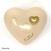 Tierurne in Herzform Eierschal mit Endlose Liebe Symbol