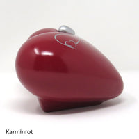 Tierurne in Herzform Rot mit Endlose Liebe Symbol