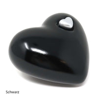 Tierurne in Herzform Schwarz