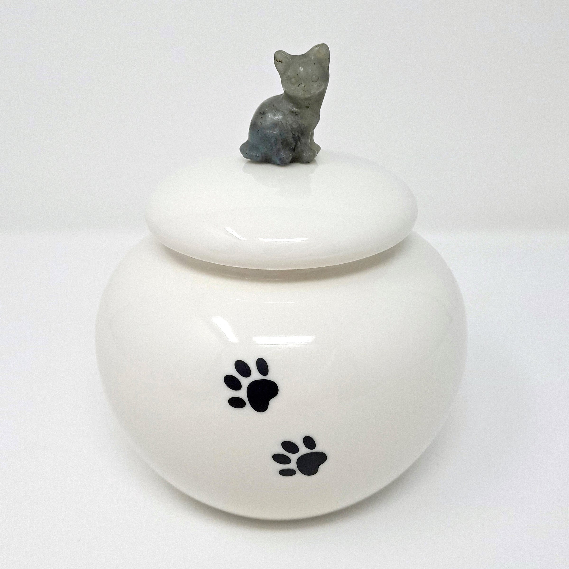 Tierurne aus Keramik Katzenurne Kalani