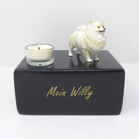 Pomeranian Zwergspitz Urne