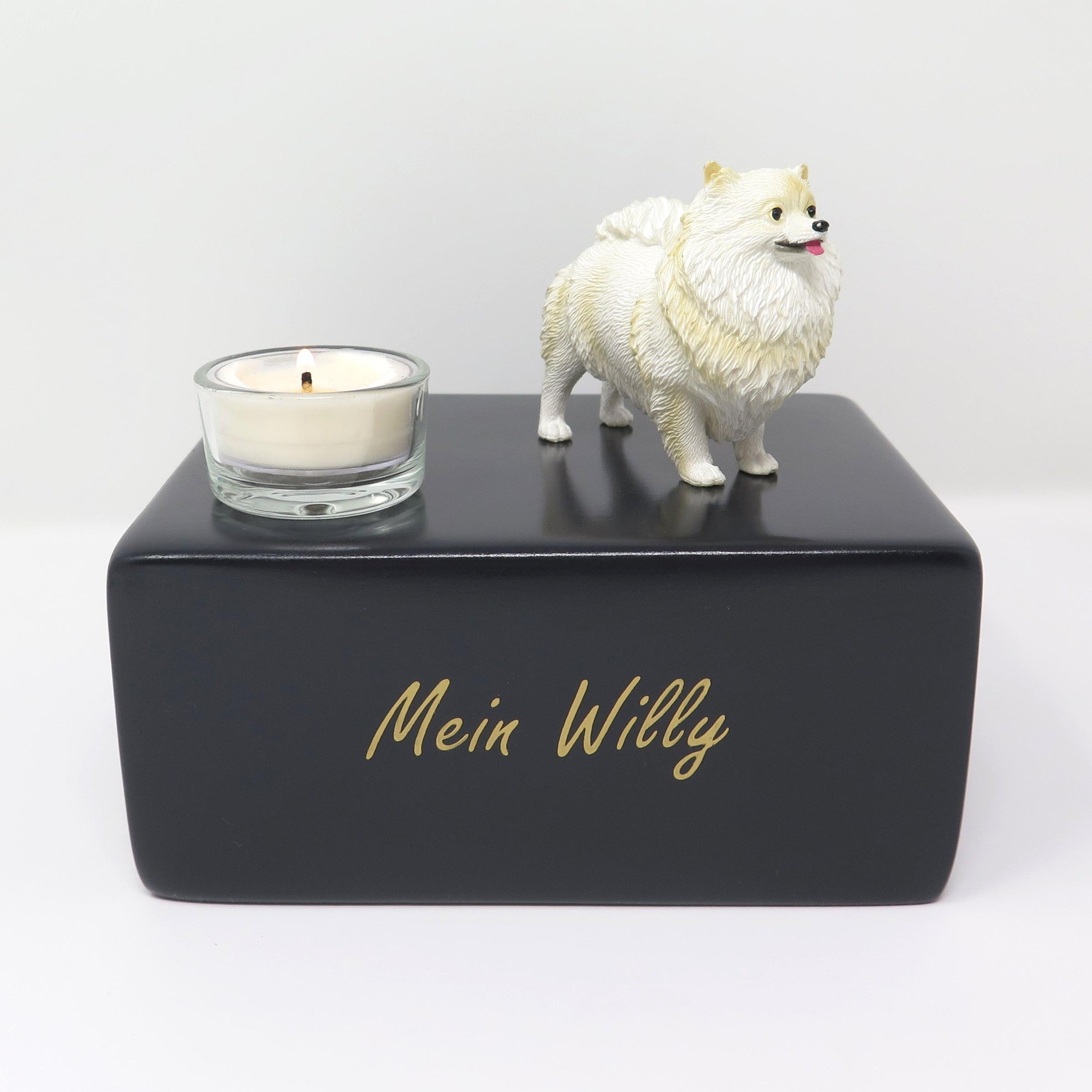 Pomeranian Zwergspitz Urne