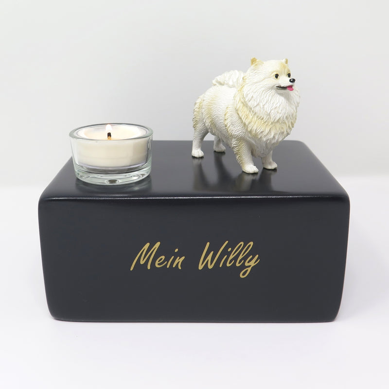 Pomeranian Zwergspitz Urne