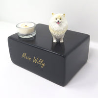 Pomeranian Zwergspitz Urne