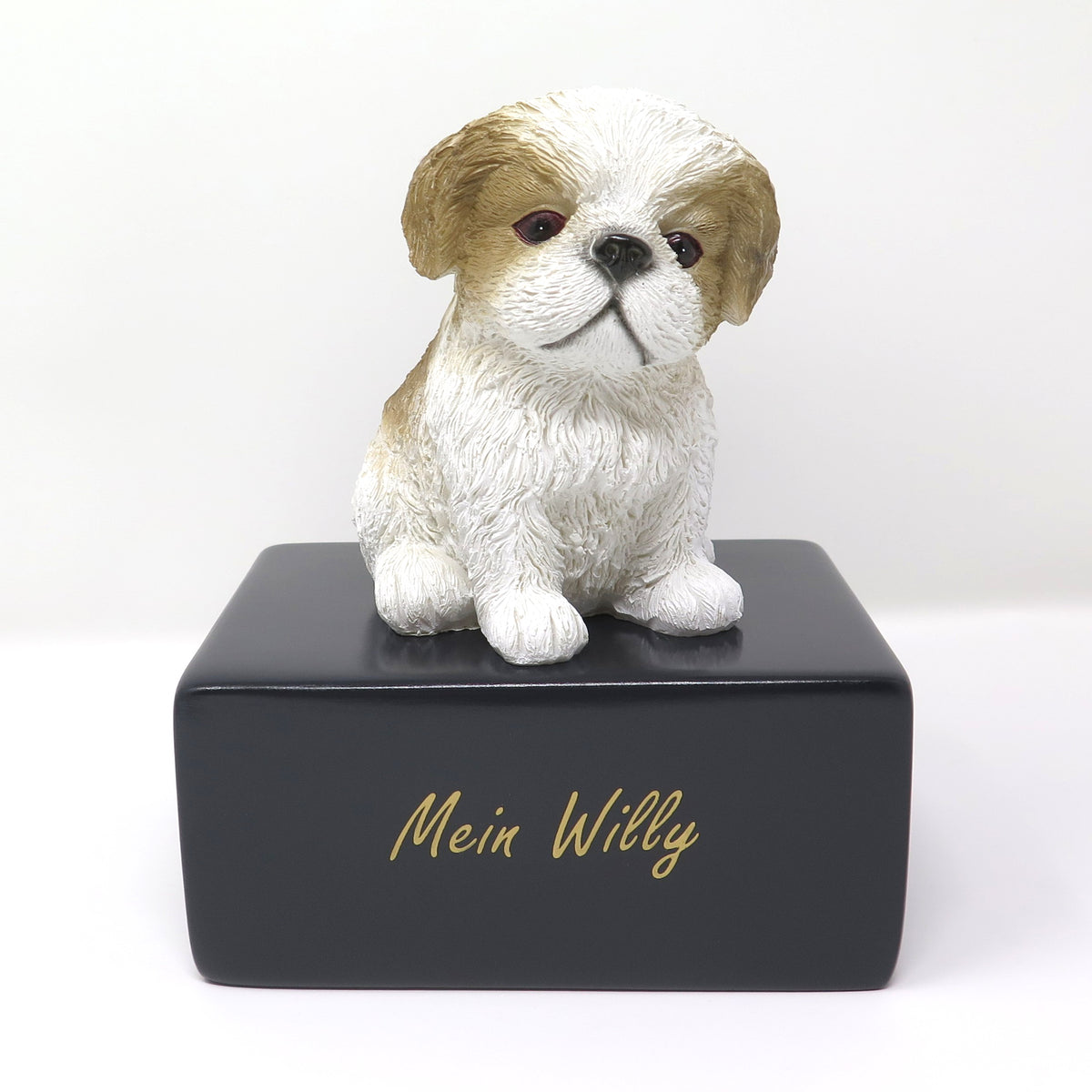 Shih Tzu Urne mit Shih Tzu Figur
