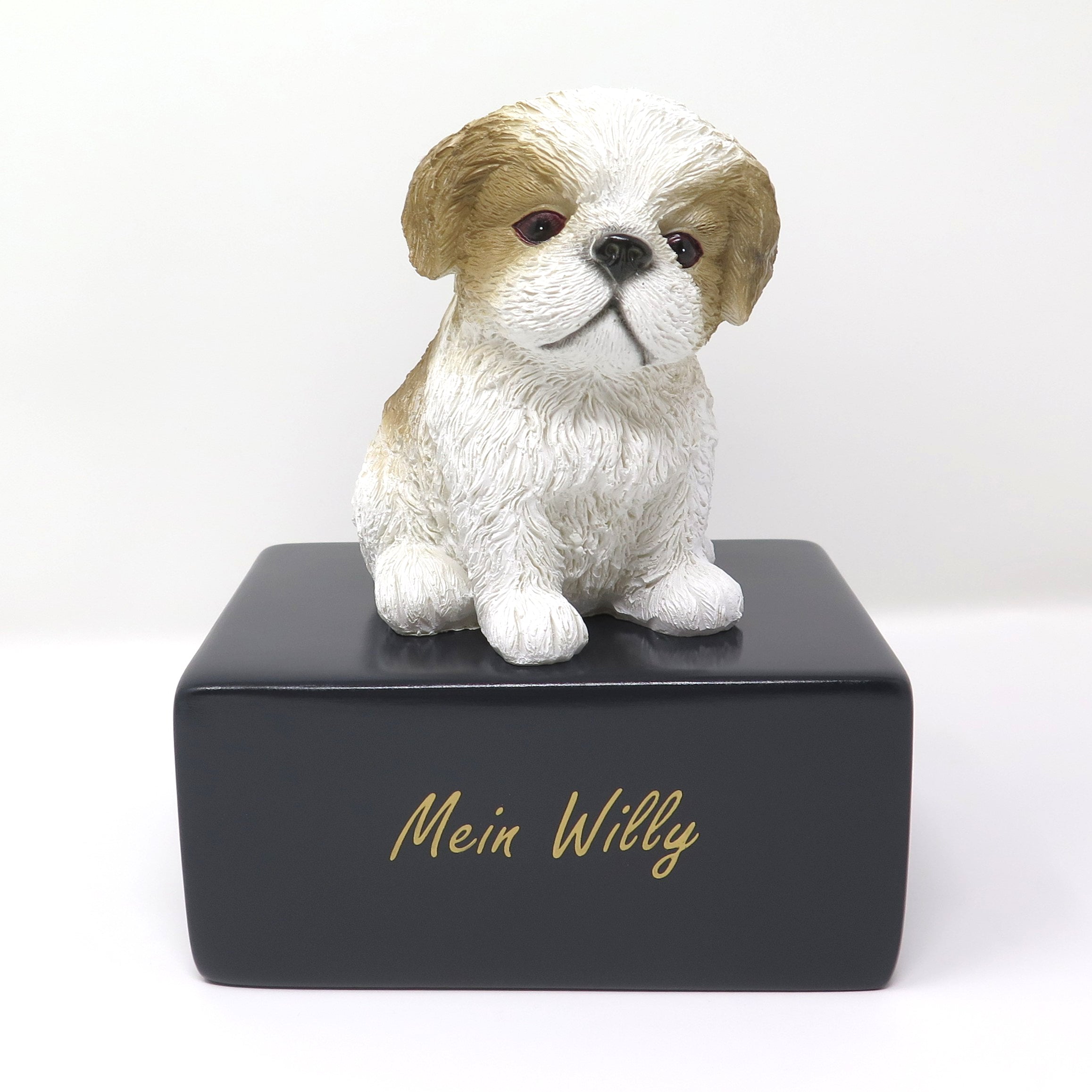Shih Tzu Urne mit Shih Tzu Figur