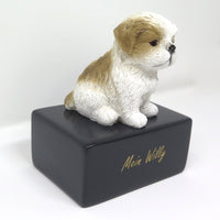 Shih Tzu Urne mit Shih Tzu Figur