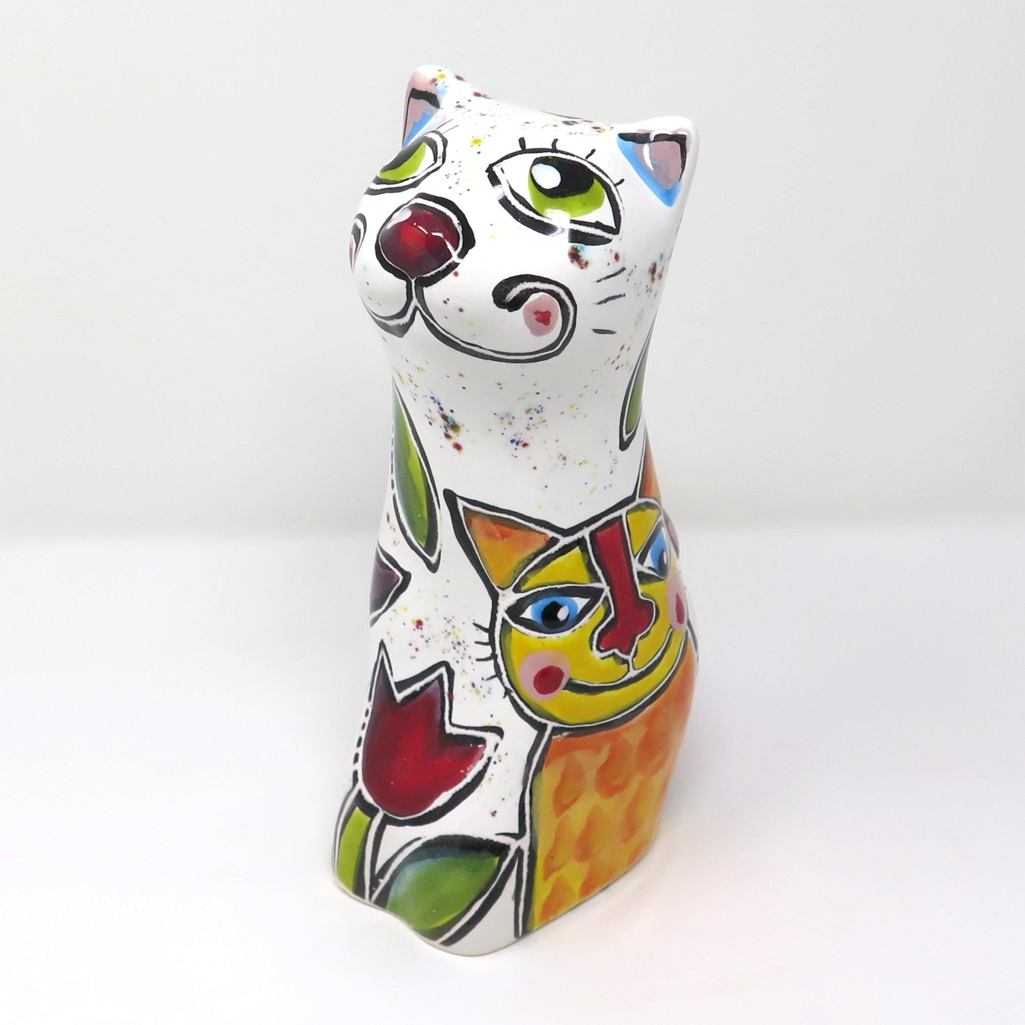 Künstlerurne in Katzenform "Sugar"