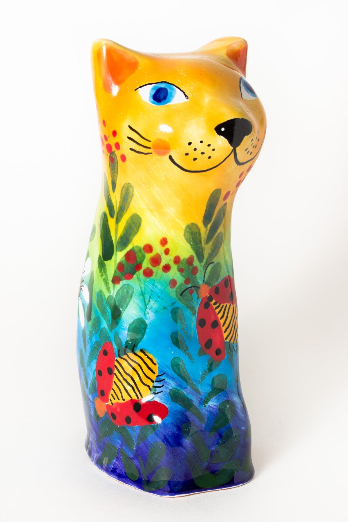 Künstlerurne in Katzenform "Nisha"
